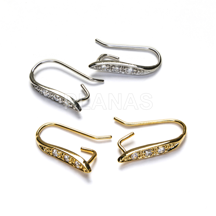 Fornitura en Plata de ley y Circonitas para Pendientes. 