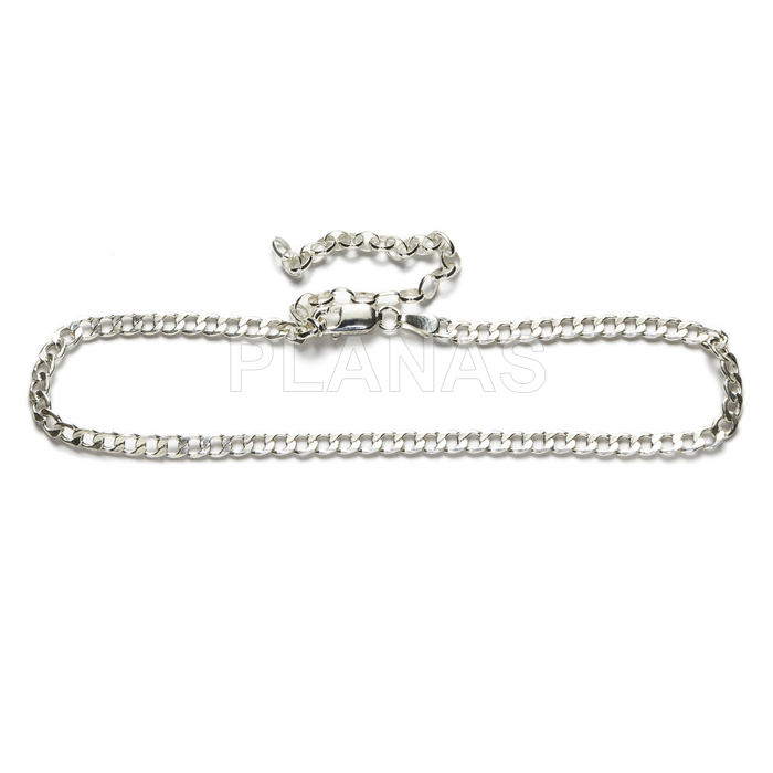Pulsera barbada en Plata de Ley.
