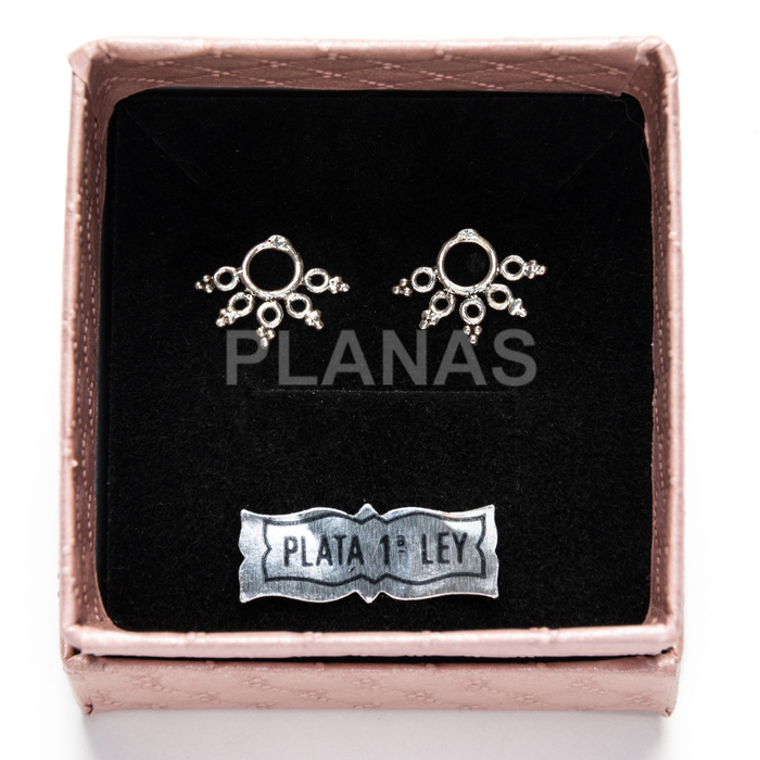 Pendientes en Plata de ley. 
