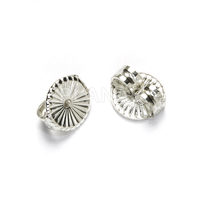 Pressão de prata esterlina 6 mm. preço unitário.