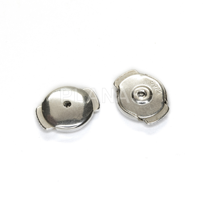 Pressão de prata esterlina.9x4mm. preço unitário.