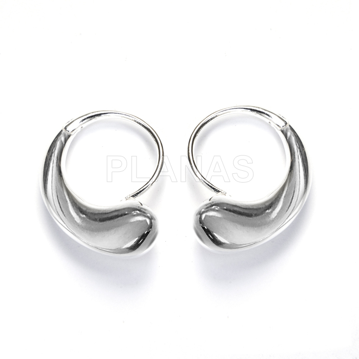 Aros en Plata de ley.  