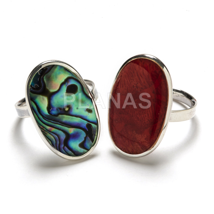 Anillo en Plata de ley Graduable.