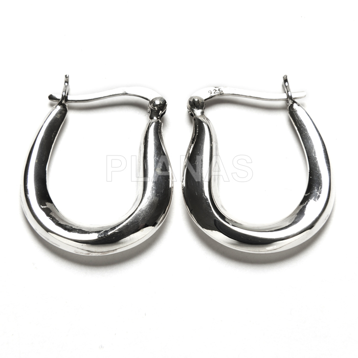 Aros en Plata de ley.  