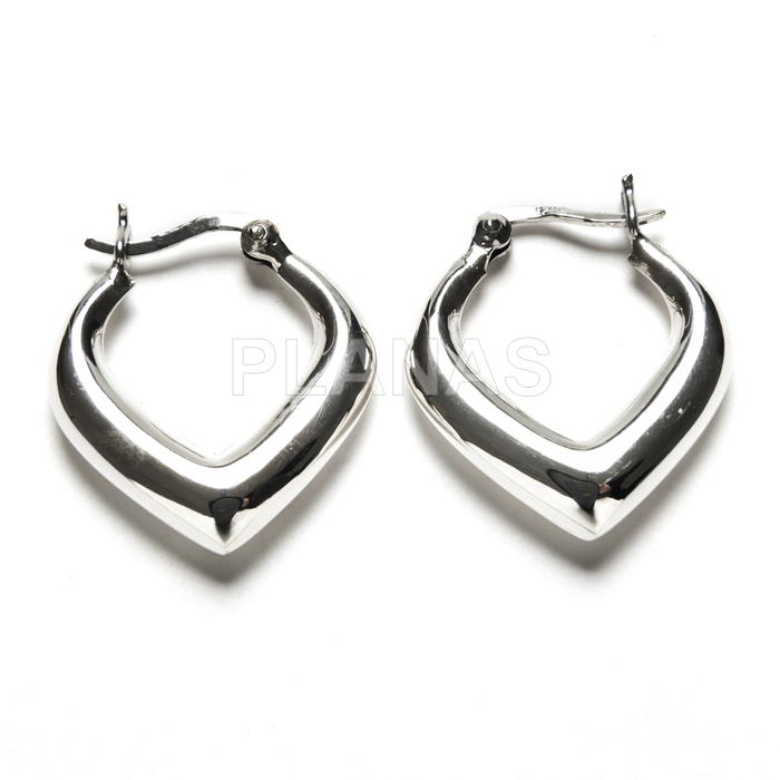 Aros en Plata de ley.  