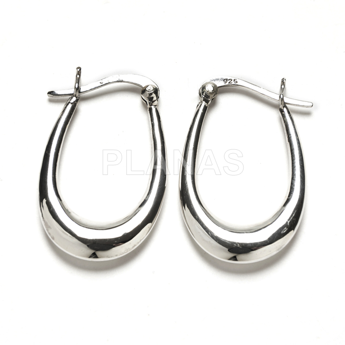 Aros en Plata de ley.  