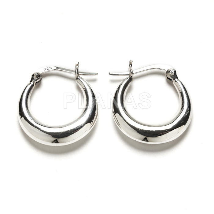 Aros en Plata de ley.  