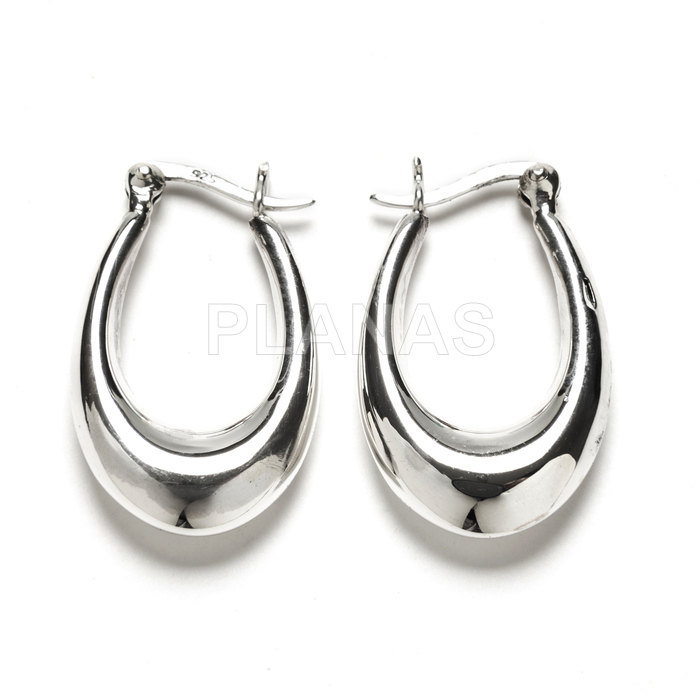 Aros en Plata de ley.  