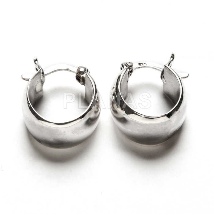 Aros en Plata de ley.  