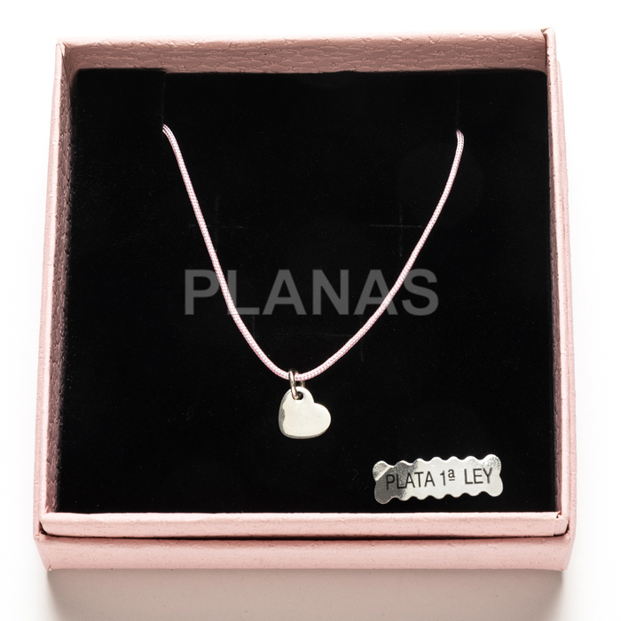 Collar en plata de ley. CORAZÓN.