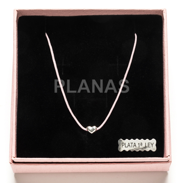 Collar en plata de ley. CORAZÓN.