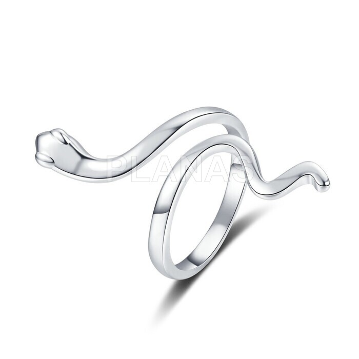 Anel de latão. cobra.