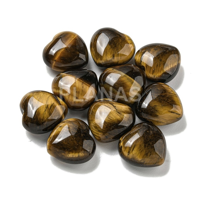 Coração em olho de tigre.