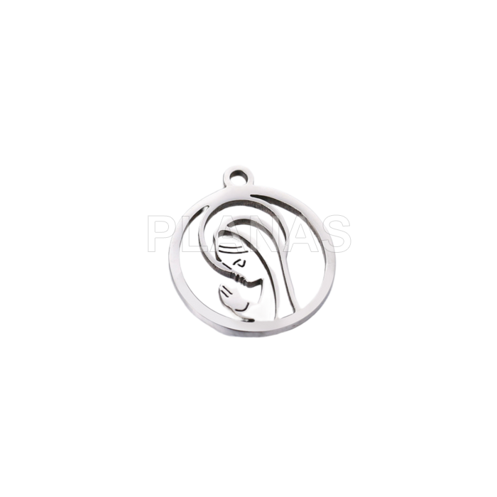 Pingente em aço inoxidável. virgem.  