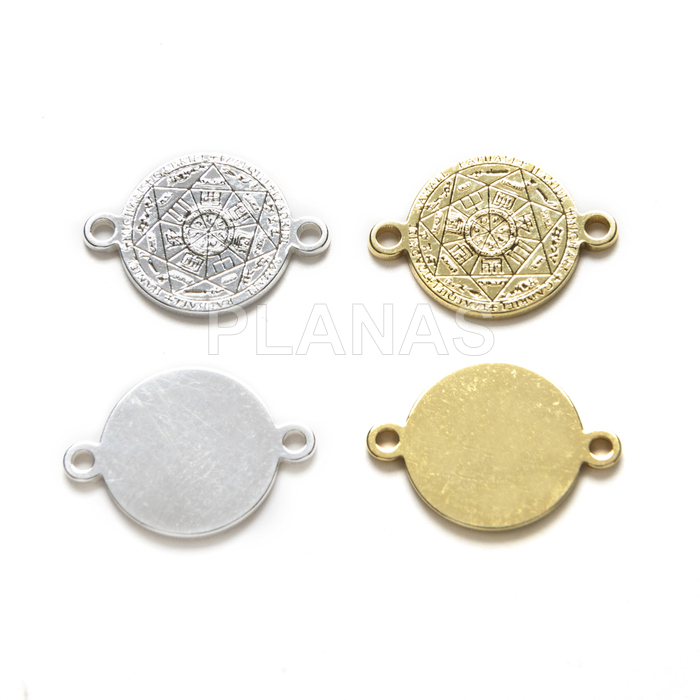 Centro de mesa em prata de lei. tetragrama.