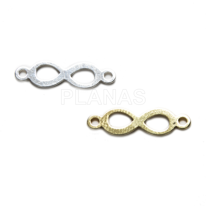 Centro de mesa em prata de lei. infinito.