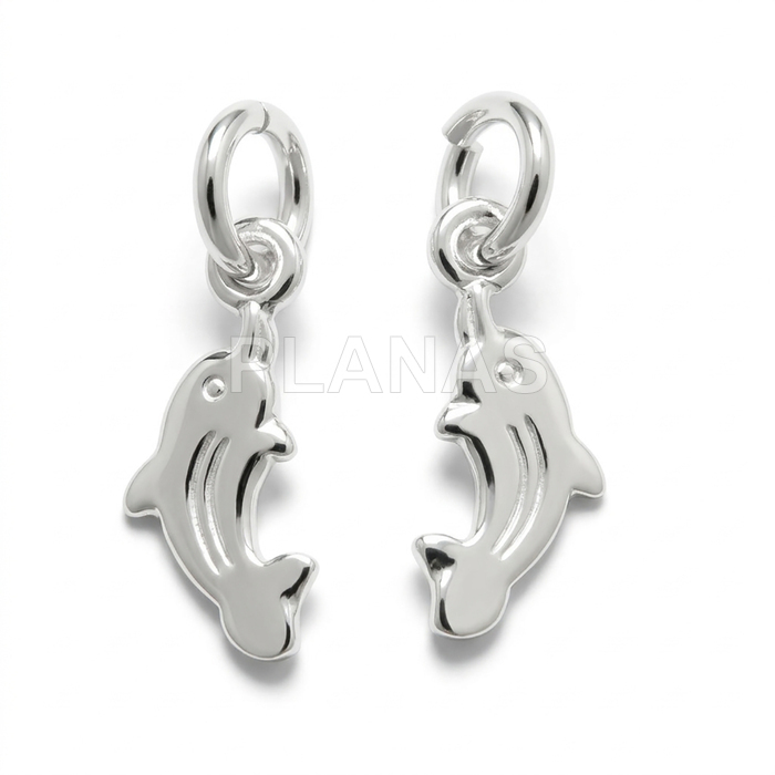 Colgante en Plata de ley. DELFÍN.