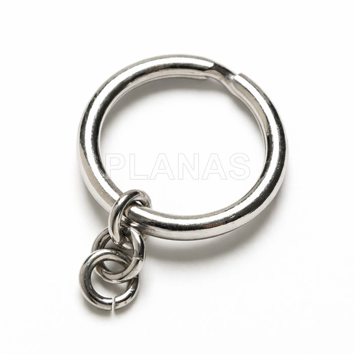 Chaveiro em prata de lei.