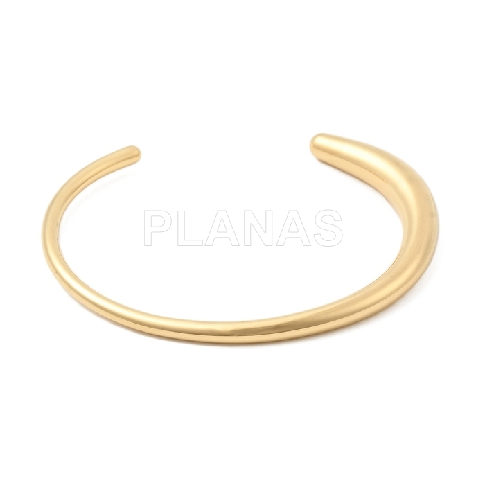 Pulsera rígida en Acero Inoxidable 304 y Baño Oro.