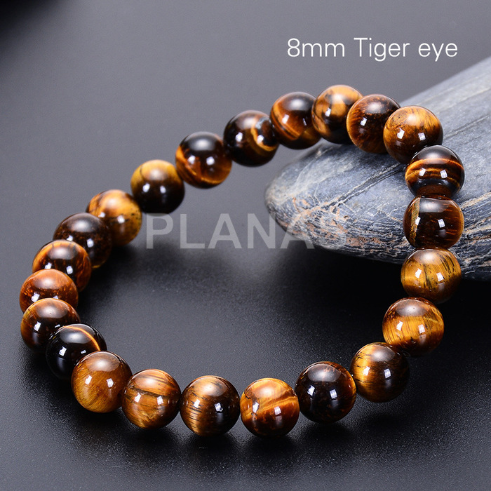 Pulsera elástica en Ojo de Tigre.