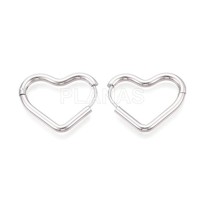 Aros en Acero Inoxidable 304.  CORAZÓN.