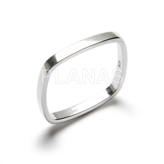 Anillo en Latón Rodiado de alta calidad. 