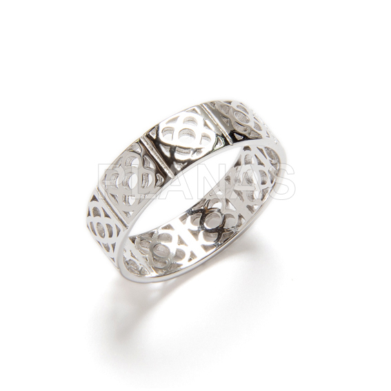 Anillo en Latón rodiado de alta calidad. PANOT.