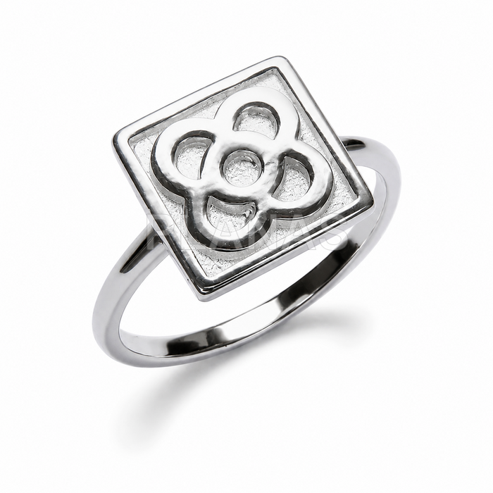 Anillo en Latón Rodiado de alta calidad. PANOT.