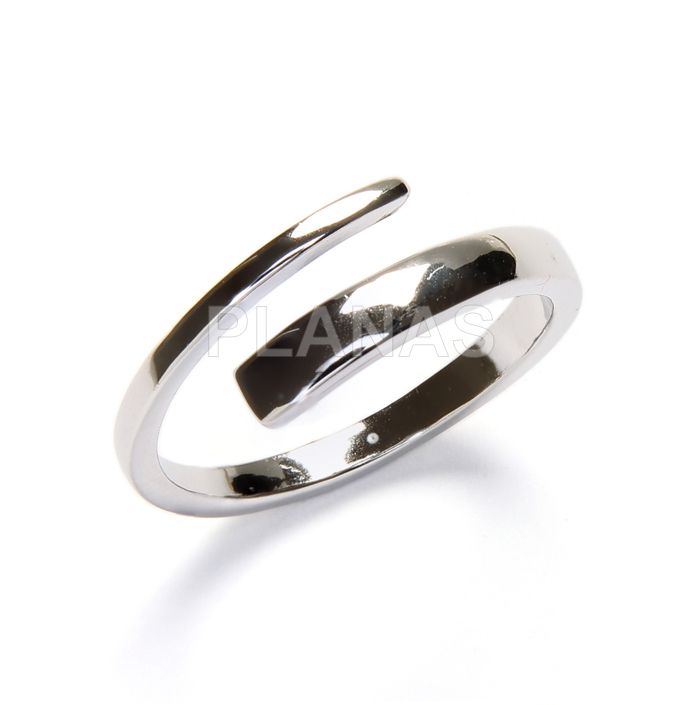 Anillo en Latón Rodiado de alta calidad.  