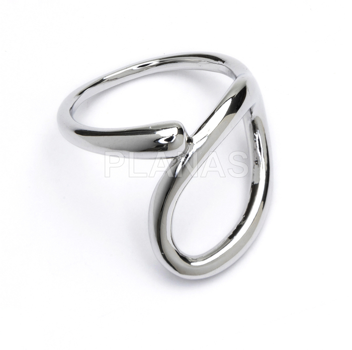 Anillo en Latón Rodiado de alta calidad.   