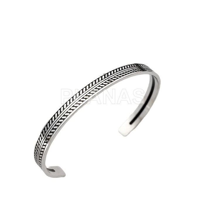 Pulseira rígida em aço inoxidável 304.