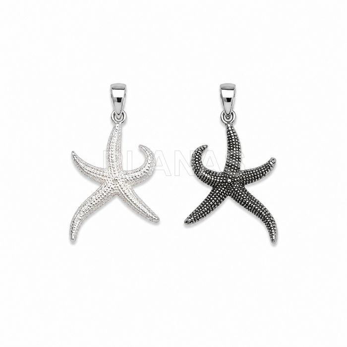 Colgante en Plata de ley. ESTRELLA DE MAR.