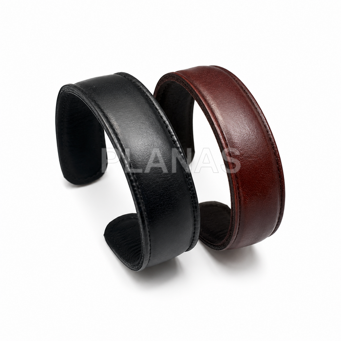 Pulsera de Piel, 20mm de ancho.