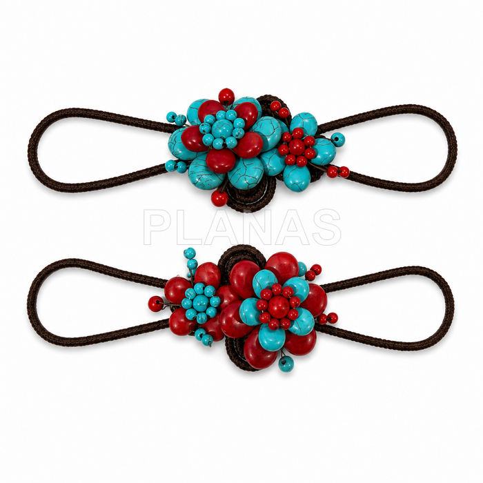 Pulsera rigido de ganchillo hecho a mano.