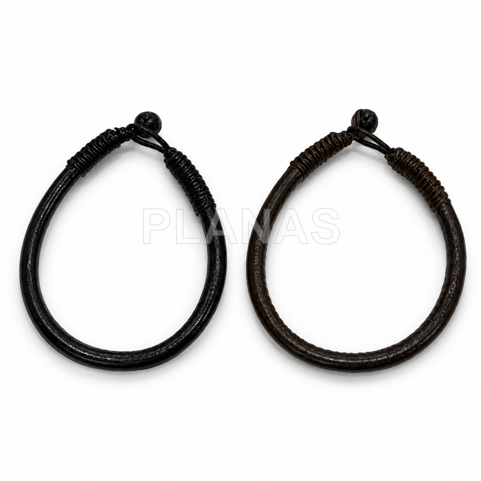 Pulsera de cuero para hombre.