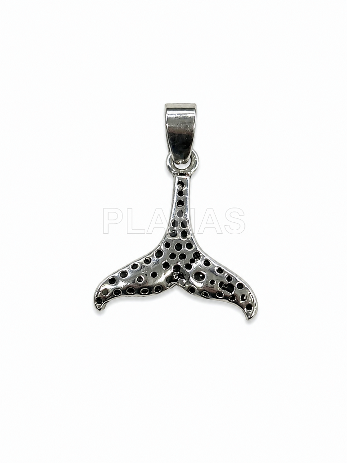 Colgante en Plata de ley. COLA DE BALLENA.