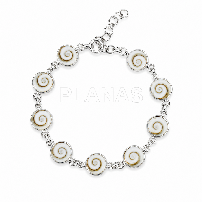 Pulsera en plata de ley y Shiva.  