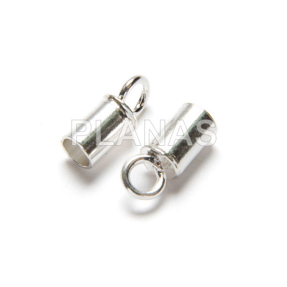 Closed terminal 2mm silver.