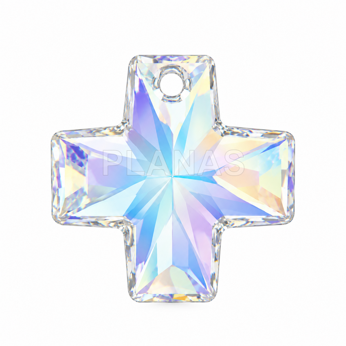 Colgante Componente Swarovski, 20mm. CRUZ.