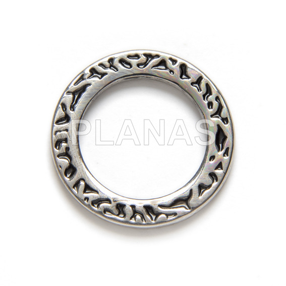 Entrepieza en Acero Inoxidable de 21x21x2mm.